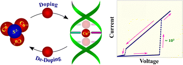Graphical abstract: Soft grafting of DNA over hexagonal copper sulfide for low-power memristor switching