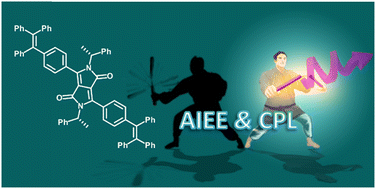 Graphical abstract: Chiral diketopyrrolopyrrole dyes showing light emission in solid and aggregate states