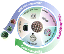 Graphical abstract: Advances in lignocellulosic biomass pyrolysis and catalytic upgrading for sustainable biofuel production: process design strategies and reaction rationales