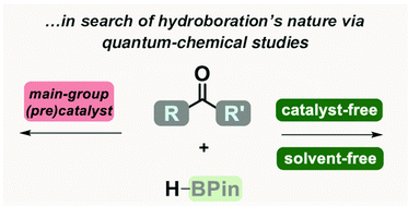 Graphical abstract: Catalytic and non-catalytic hydroboration of carbonyls: quantum-chemical studies