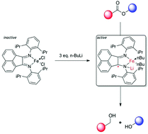 Graphical abstract: Iron catalysed selective reduction of esters to alcohols