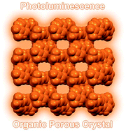 Graphical abstract: Luminescent organic porous crystals from non-cyclic molecules and their applications