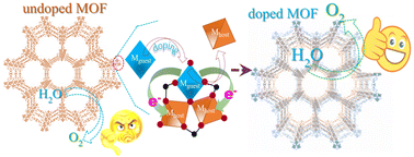 Graphical abstract: Metal-ion doping in metal–organic-frameworks: modulating the electronic structure and local coordination for enhanced oxygen evolution reaction activity