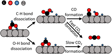 Graphical abstract: Identification of reaction intermediates in the decomposition of formic acid on Pd