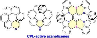 Graphical abstract: Recent development of azahelicenes showing circularly polarized luminescence