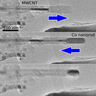 Graphical abstract: Electromigration-driven linear actuator operations of Co nanorods inside and outside multi-walled carbon nanotubes with stroke of tens of nanometers
