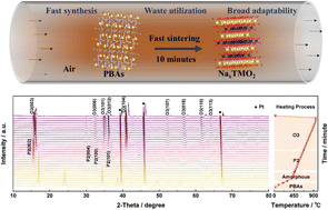 Graphical abstract: A universal strategy for bridging Prussian blue analogues and sodium layered oxide cathodes: direct fast conversion, dynamic structural evolution, and sodium storage mechanisms