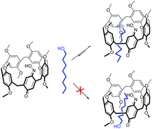 Graphical abstract: Unidirectional complexation of pillar[4]arene[1]benzoquinoneoxime with alkyl alcohols