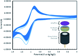 Graphical abstract: Strategy for functionalization of electrodes with discrete, unmodified small molecules exhibiting aqueous stability