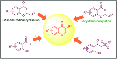 Graphical abstract: Current developments in the synthesis of 4-chromanone-derived compounds