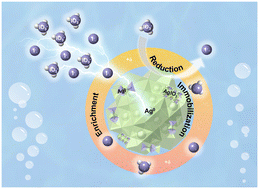 Graphical abstract: Core–shell Ag@polypyrrole for synchronous pre-enrichment and immobilization of iodine (I−, IO3−) from liquid radioactive wastes