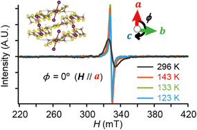 Graphical abstract: Nearly three-dimensional Dirac fermions in an organic crystalline material unveiled by electron spin resonance