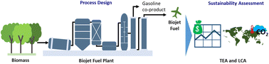 Graphical abstract: Sustainability assessment of biojet fuel produced from pyrolysis oil of woody biomass