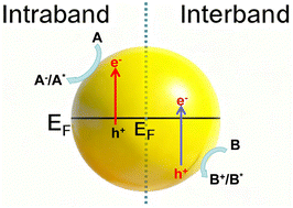 Graphical abstract: Bridging photocatalysis and plasmonics: the dual role of interband and intraband transitions