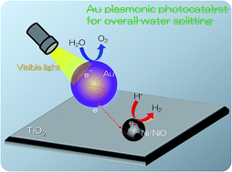 Graphical abstract: Visible light-induced water splitting in an aqueous suspension of a plasmonic Au/TiO2 photocatalyst with metal co-catalysts