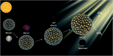 Graphical abstract: Plasmonic colloidosomes of black gold for solar energy harvesting and hotspots directed catalysis for CO2 to fuel conversion