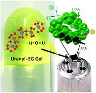Graphical abstract: Gelation of uranyl ions and gel-derived uranium oxide nanoparticles for gas sensing