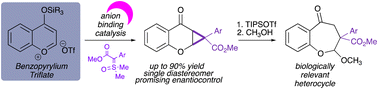 Graphical abstract: Dearomatization of benzopyrylium triflates with sulfoxonium ylides