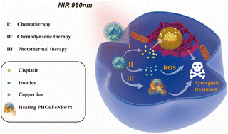 Graphical abstract: Renal-clearable porous hollow copper iron oxide nanoparticles for trimodal chemodynamic-photothermal-chemo anti-tumor therapy