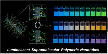 Graphical abstract: Tailoring the luminescence of FRET systems built using supramolecular polymeric nanotubes