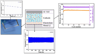 Graphical abstract: A novel polymer electrolyte with in situ polymerization and a high concentration of lithium salts for lithium metal batteries