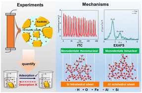 Graphical abstract: The effect of kaolinite on ferrihydrite colloid migration in soil: molecular-scale mechanism study