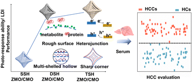 Graphical abstract: Hollow multishelled heterostructures with enhanced performance for laser desorption/ionization mass spectrometry based metabolic diagnosis