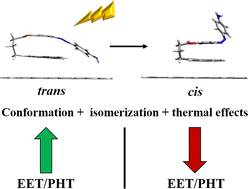 Graphical abstract: Photoinduced energy and electron transfer at graphene quantum dot/azobenzene interfaces
