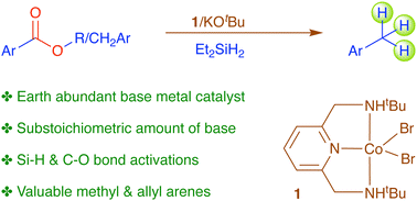 Graphical abstract: Cobalt-catalyzed reduction of esters to alkanes