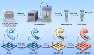 Graphical abstract: MoS2 quantum dot-decorated CNT networks as a sulfur host for enhanced electrochemical kinetics in advanced lithium–sulfur batteries