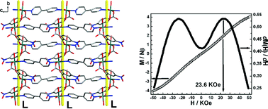 Graphical abstract: A 2D homochiral inorganic–organic framework exhibiting a spin–flop transition