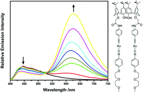 Graphical abstract: Synthesis and cation-binding studies of gold(i) complexes bearing oligoether isocyanide ligands with ester and amide as linkers