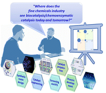 Graphical abstract: Status check: biocatalysis; its use with and without chemocatalysis. How does the fine chemicals industry view this area?