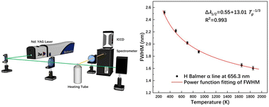 Graphical abstract: Gas temperature measurement by atomic line broadening using the LIBS technique