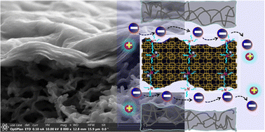 Graphical abstract: An anion exchange membrane of layered silicalite nanosheets with surface quaternary ammonium cations