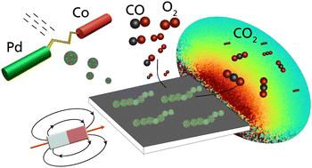 Graphical abstract: Magnetic field-assisted nanochain formation of intermixed catalytic Co–Pd nanoparticles