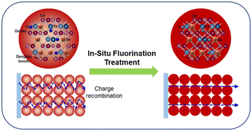 Graphical abstract: Defect passivation engineering of chalcogenide quantum dots via in situ fluorination treatment