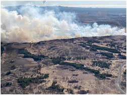 Graphical abstract: Impact of wildfires on the drinking water catchment for the capital area of Iceland – a case study