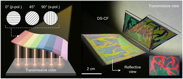 Graphical abstract: Spectrally-coded optical film for independent transmission and reflection on curved surface