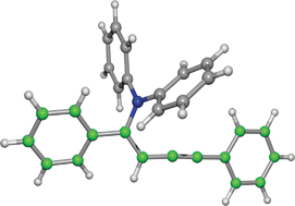 Graphical abstract: Calciate-mediated intermolecular hydroamination of diphenylbutadiyne with secondary anilines