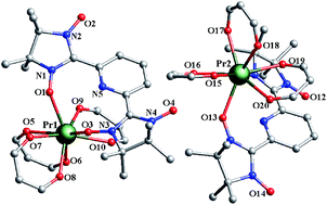 Graphical abstract: A series of heterospin complexes based on lanthanides and pyridine biradicals: synthesis, structure and magnetic properties