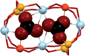 Graphical abstract: New coordination features; a bridging pyridine and the forced shortest non-covalent distance between two CO32− species