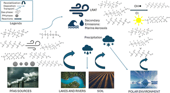 Graphical abstract: The global atmospheric cycle of forever chemicals: a review of PFAS distribution, wet deposition, and atmospheric fate