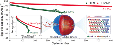 Graphical abstract: Lattice chemistry damping stabilization enables voltage stability and oxygen redox reversibility in Li-rich layered oxides