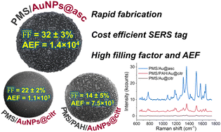 Graphical abstract: SERS tags based on polymer microspheres decorated by gold nanoparticles: layer-by-layer deposition vs. aggregation from quasi-stable colloidal solution