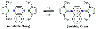 Graphical abstract: Crystalline radical cations of bis-BN-based analogues of Thiele's hydrocarbon