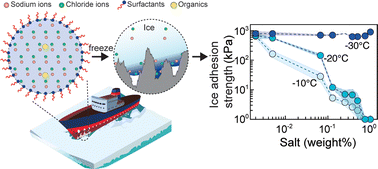 Graphical abstract: Adhesion of impure ice on surfaces