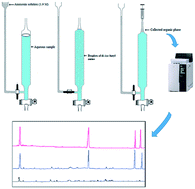 Graphical abstract: Development of a simple and efficient pretreatment technique named pH-dependent continuous homogenous liquid–liquid extraction