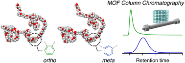 Graphical abstract: Detecting single-point isomeric differences in polymer chains by MOF column chromatography