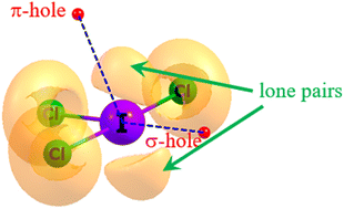 Graphical abstract: Competition between sigma and Pi holes on the same atom